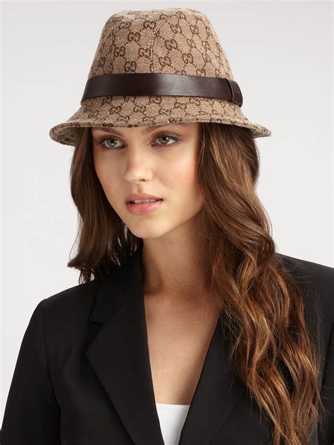 gucci beanies for women|gucci fedora hats women's.